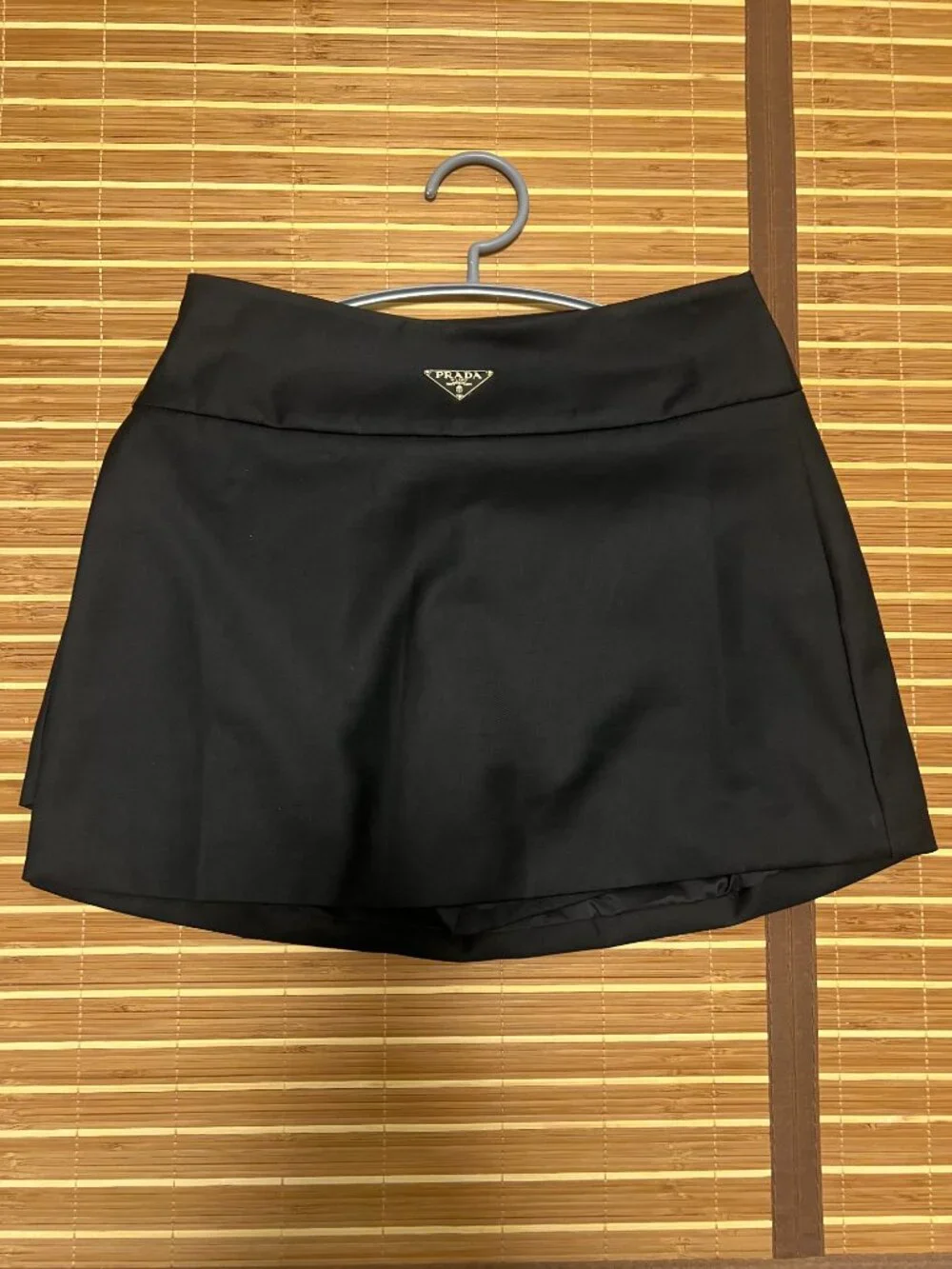 Prada women's black shorts-style skirt